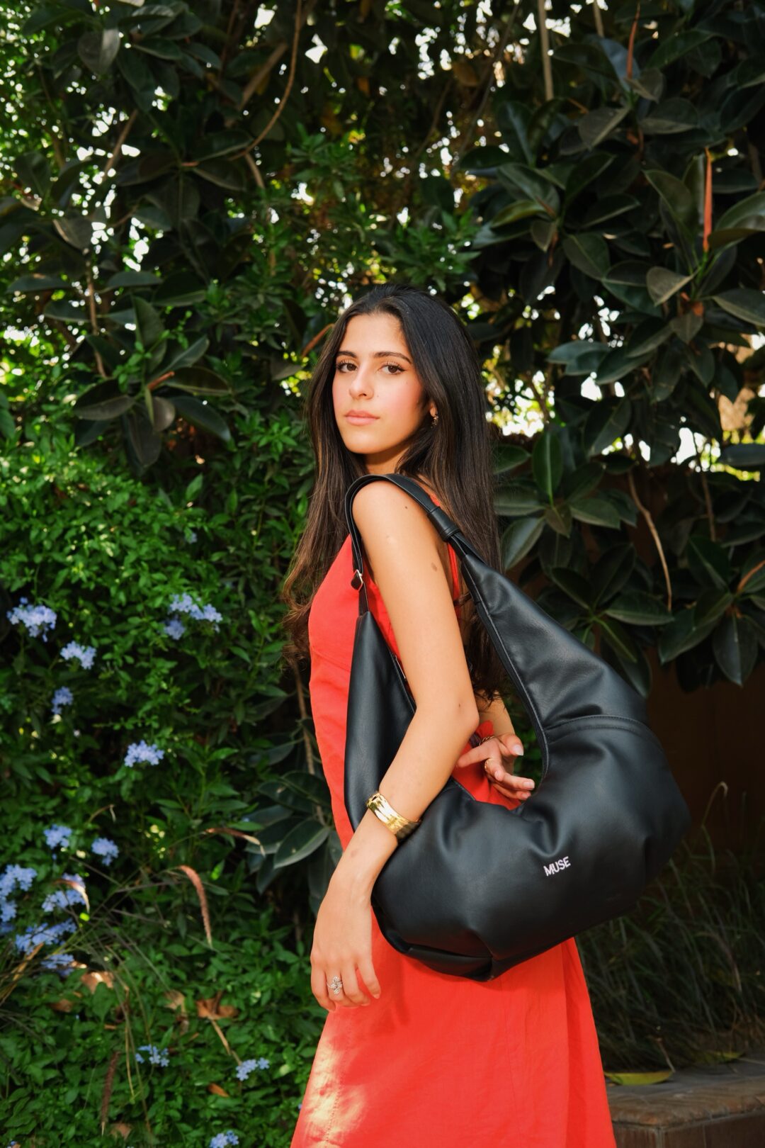 The croissant bag in midnight ( leather edition)